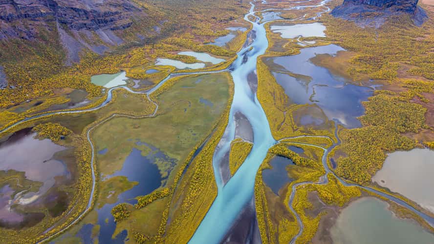 View across the Rapadalen Valley