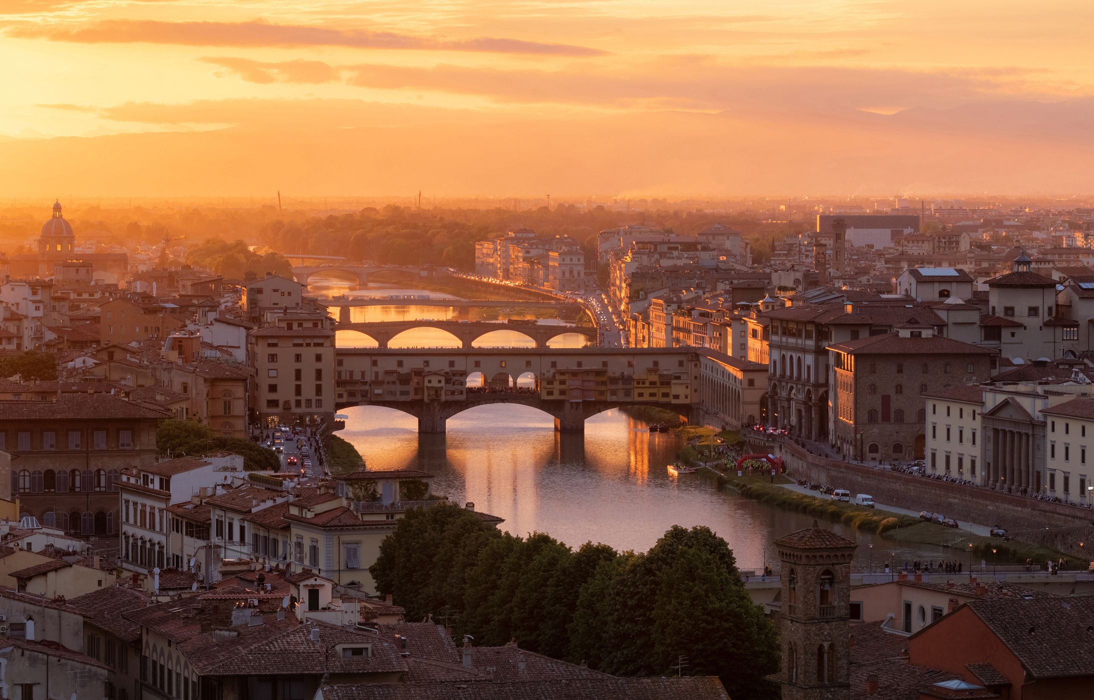 Florence Skyline from Piazza Michelangelo, Italy