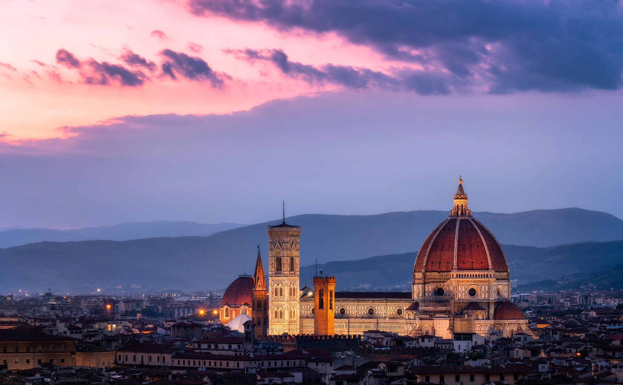 Florence Skyline from Piazza Michelangelo, Italy
