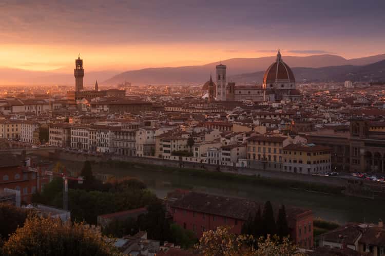 Florence Skyline from Piazza Michelangelo