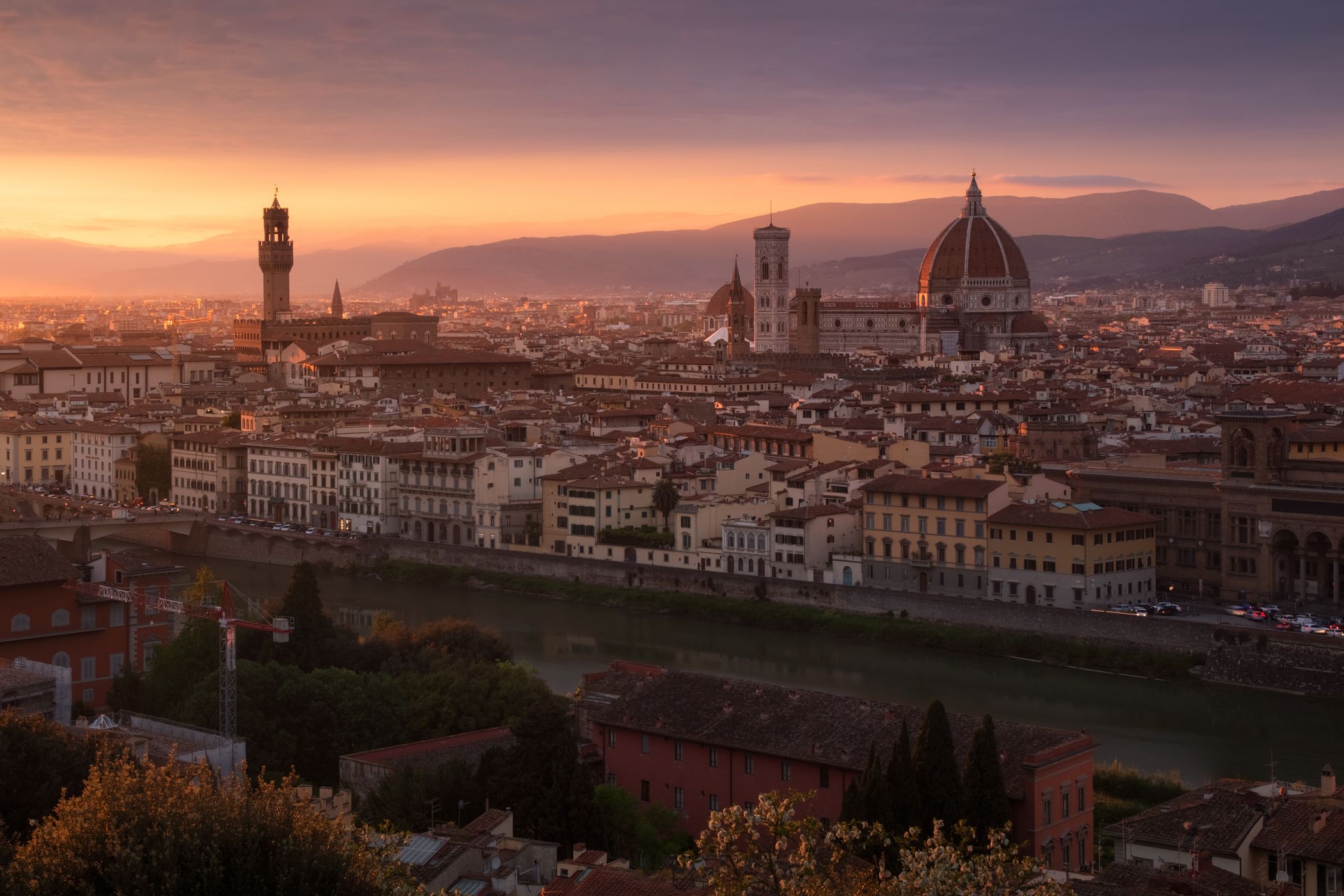 Florence Skyline from Piazza Michelangelo, Italy