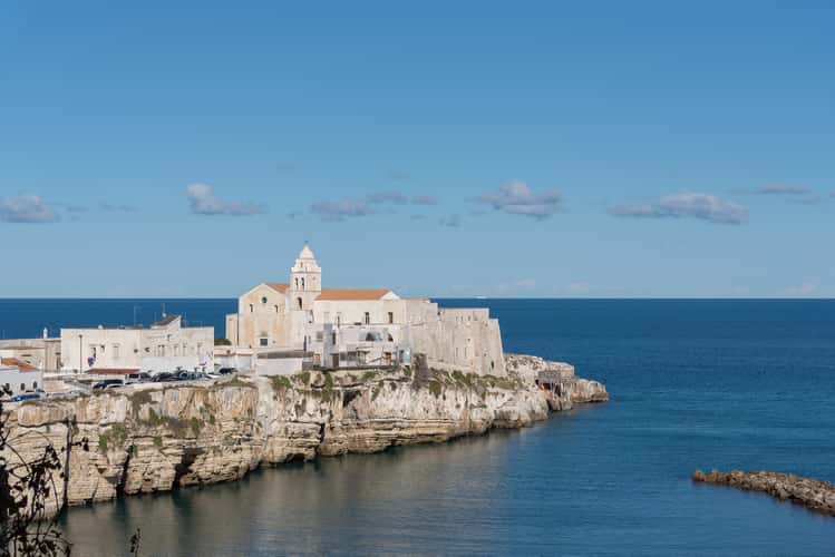 View of old town Vieste