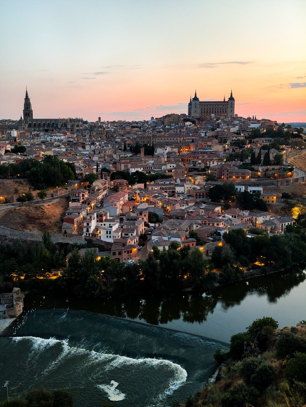 View of Toledo from Mirador del Valle, Spain