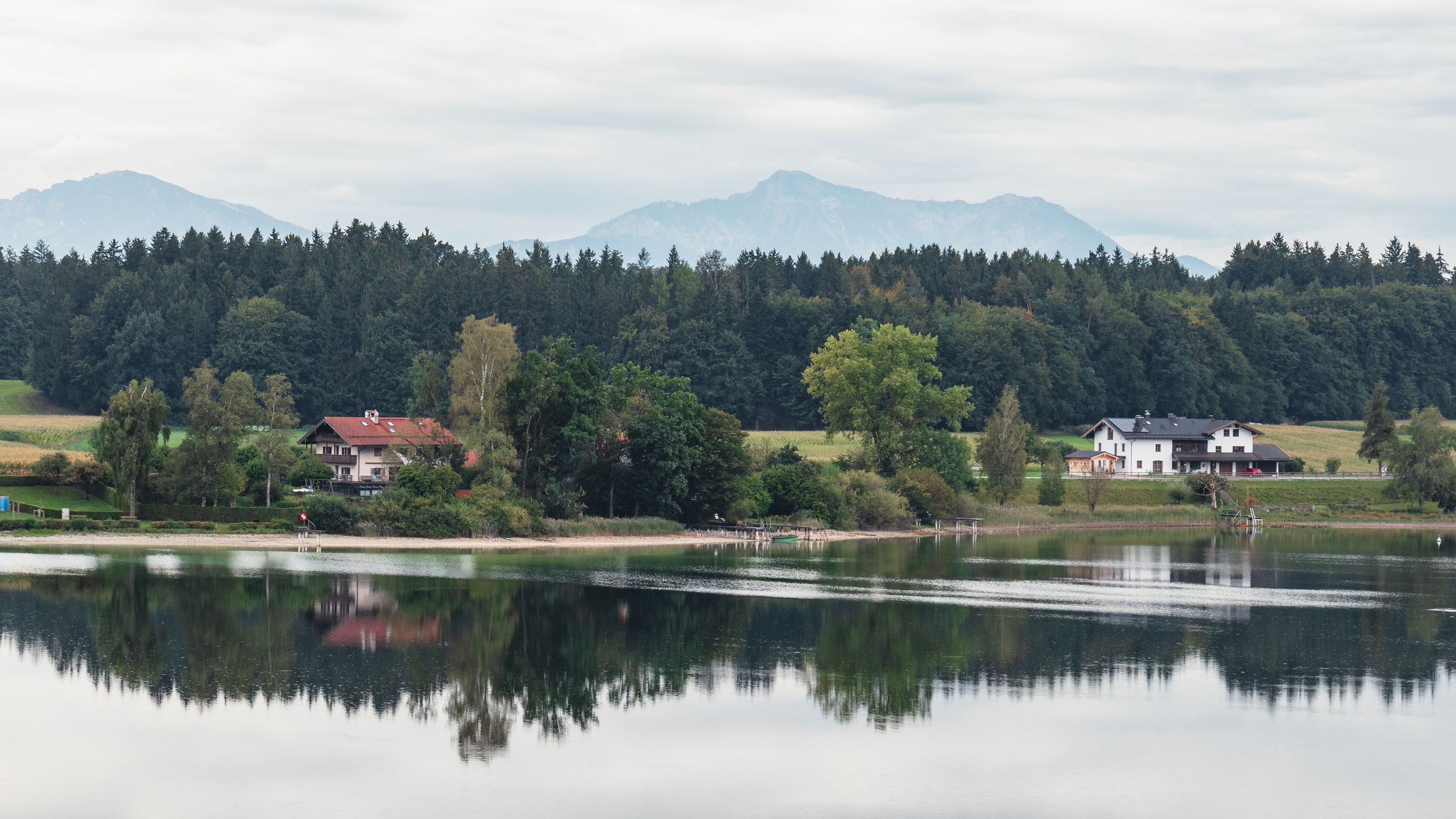 View on Lake Klostersee, Germany