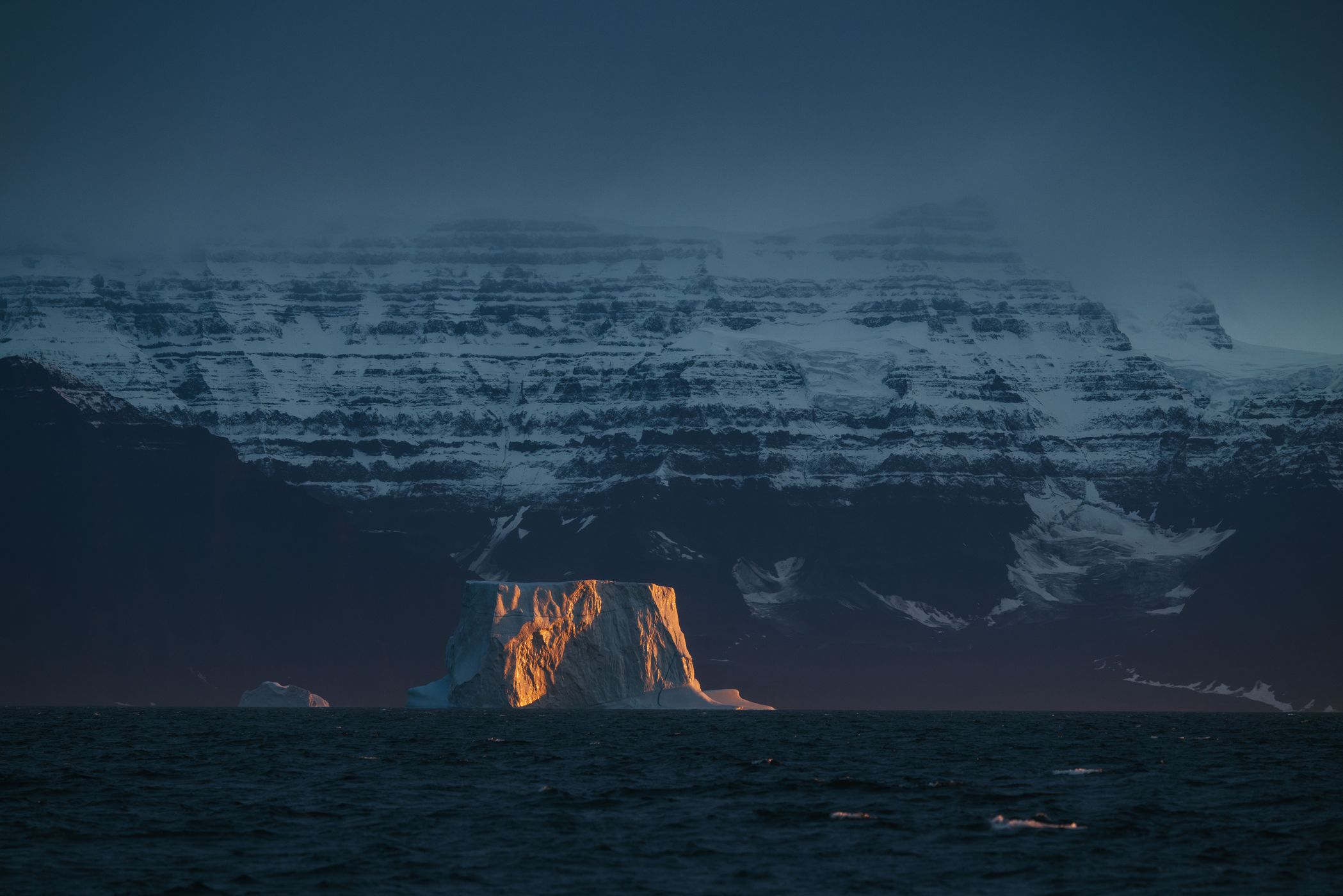 View to South Scoresbysund, East Greenland, Greenland