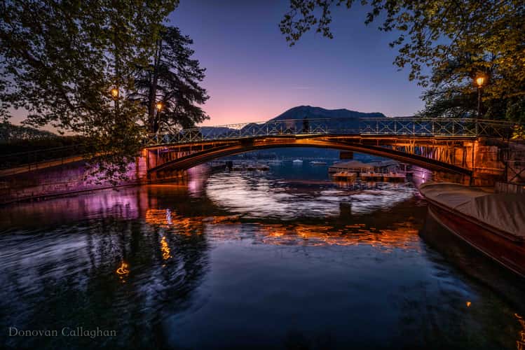 View to the Pont des Amours, Annecy
