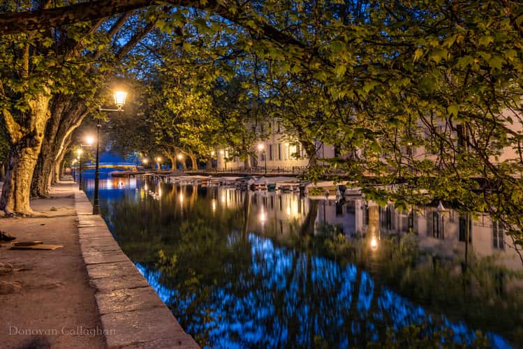 View to the Pont des Amours, Annecy