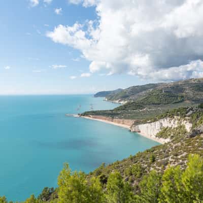 Viewpoint over Baia di Mattinatella, Italy