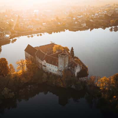 Wasserburg Flechtingen (Drone), Germany