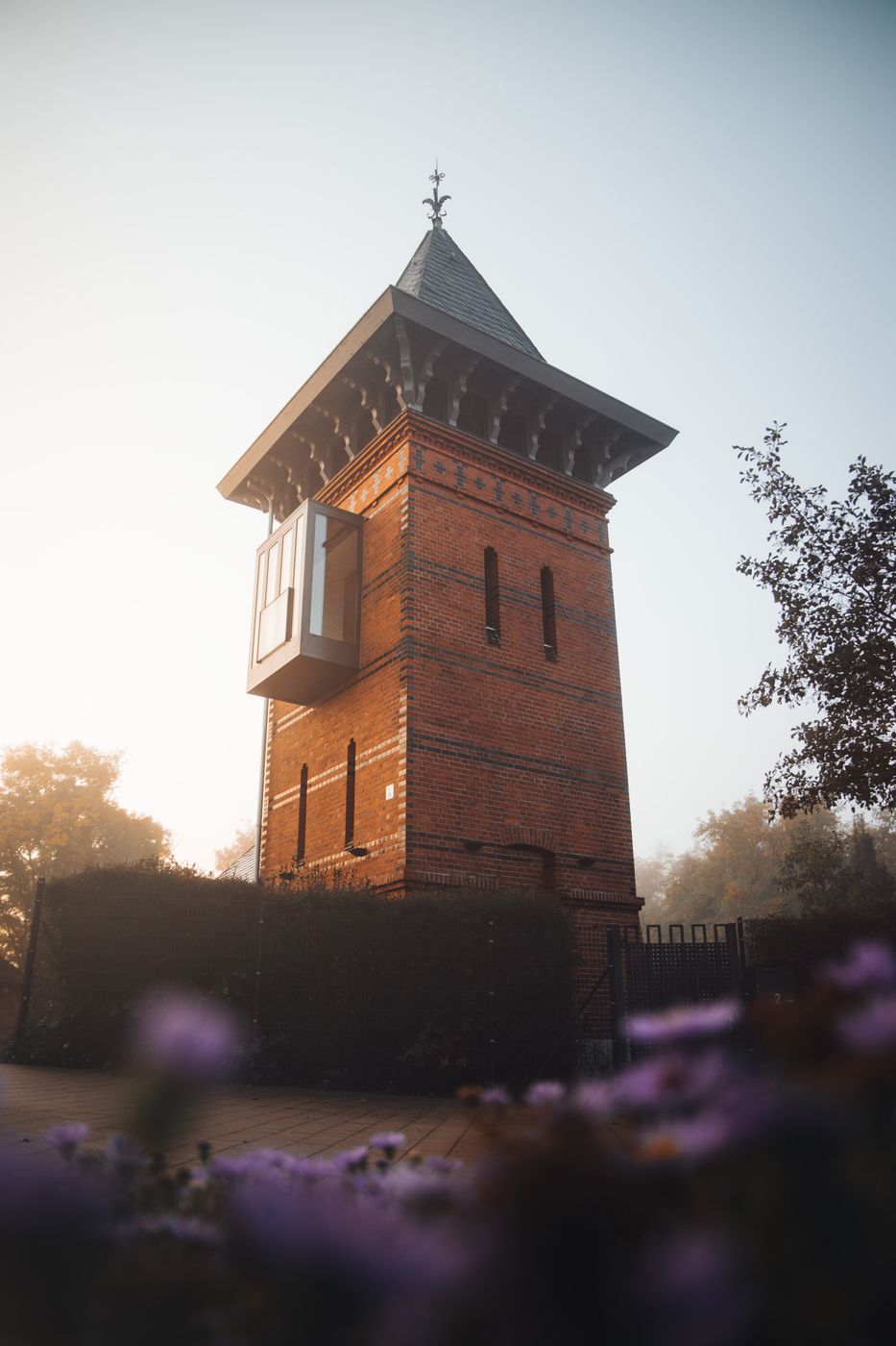 Wasserturm an der Hubbrücke Magdeburg, Germany