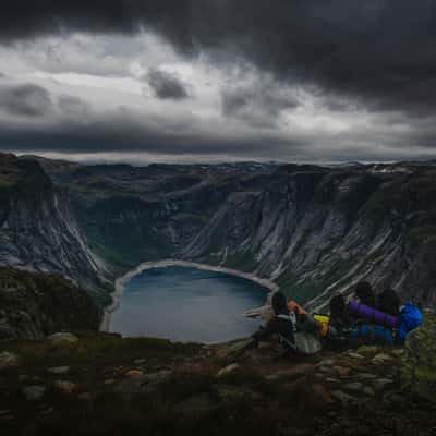 Waterfalls near Trolltunga/Norway, Norway