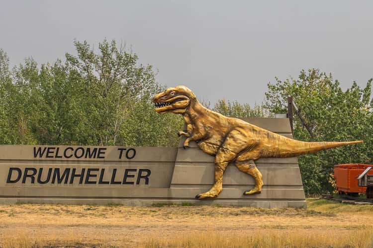 Welcome to Drumheller Sign
