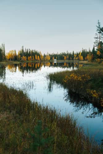 Aarnilampi Lake near Luosto