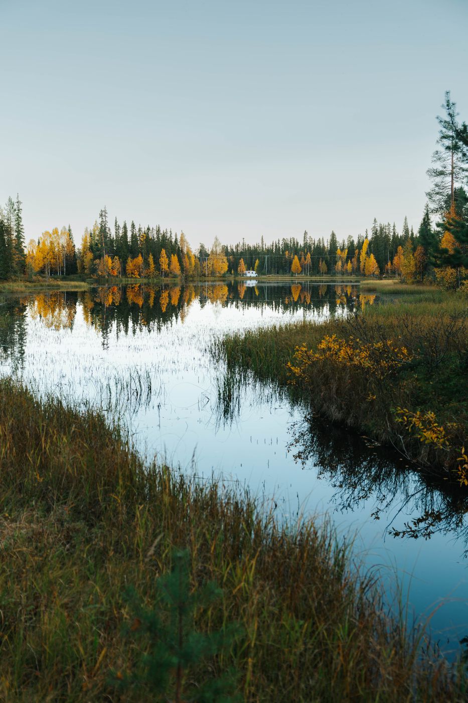 Aarnilampi Lake near Luosto, Finland