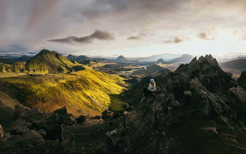 Brattháls peak, Laugavegur
