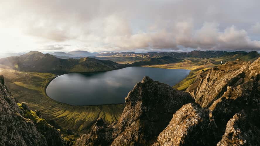 Brattháls peak, Laugavegur