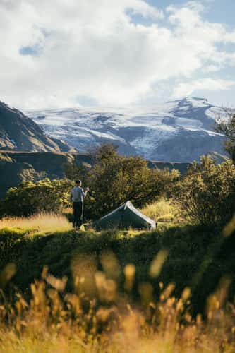 Campsite at Þórsmörk, Icelandic Highlands