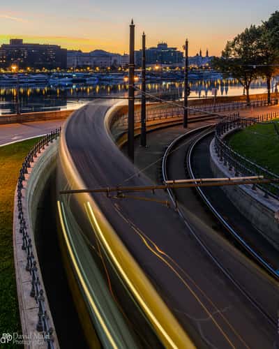 Clark Adam Tram at Sunrise