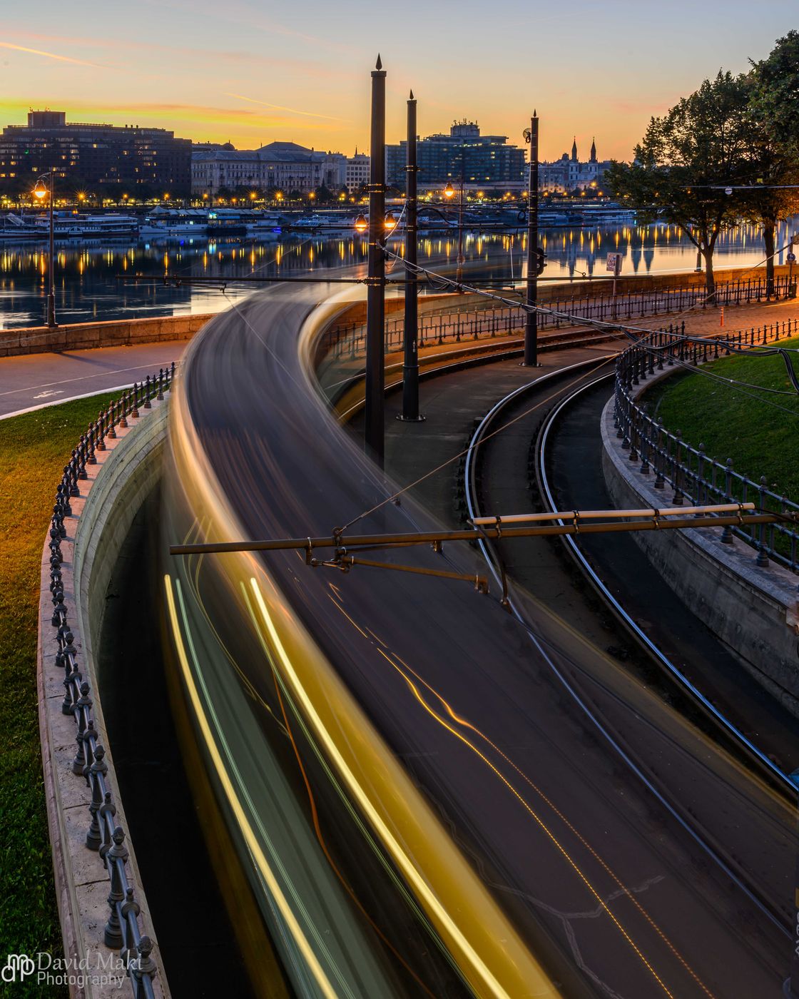 Clark Adam Tram at Sunrise, Hungary