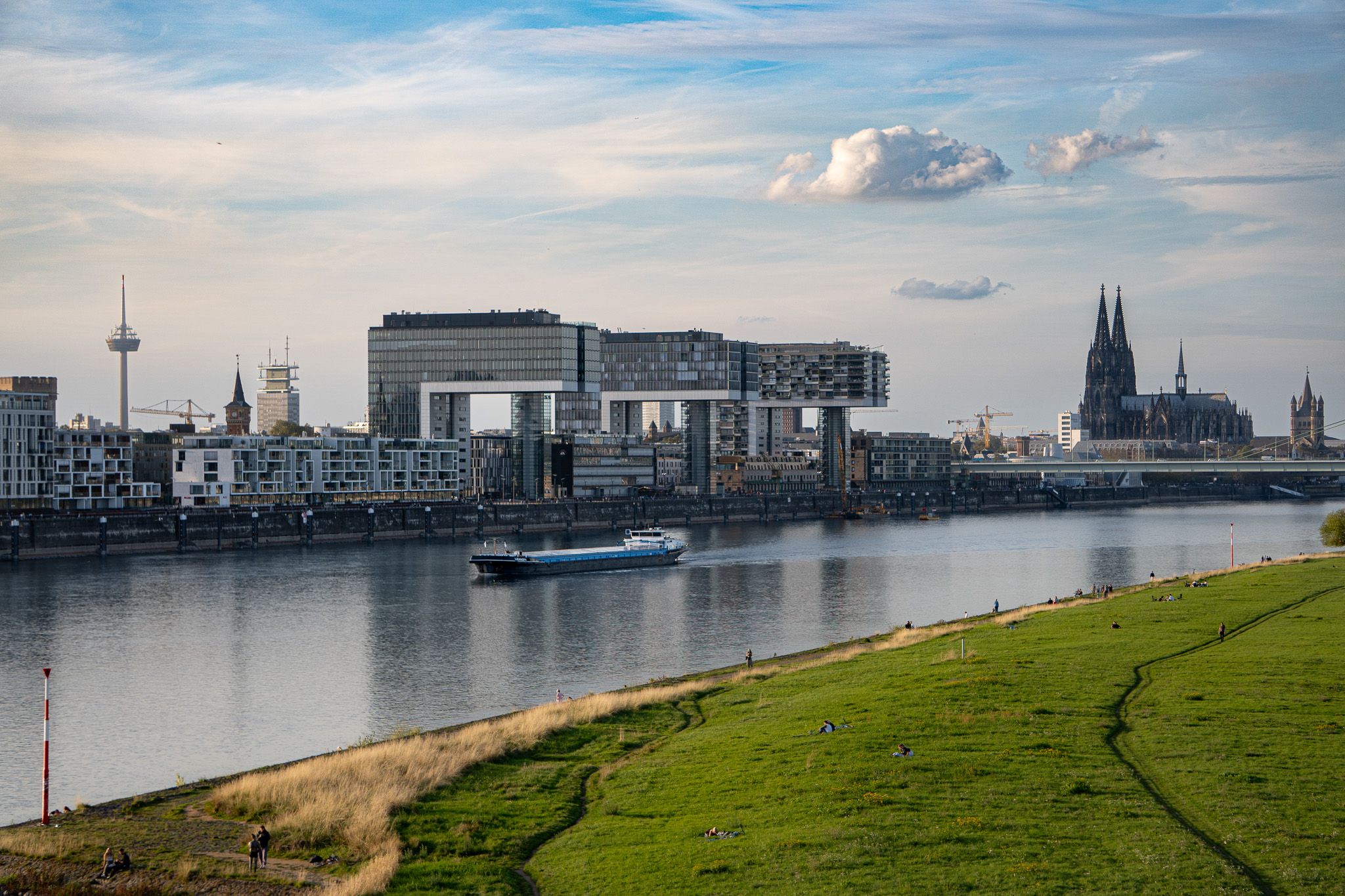 Cologne Panorama from the Southbridge, Germany