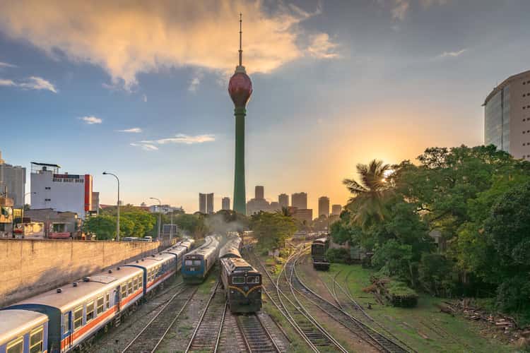 Colombo's Golden Hour Grandeur (Lotus Tower & Railway)