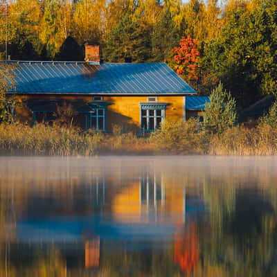 Colorful house in Porvoo, Finland