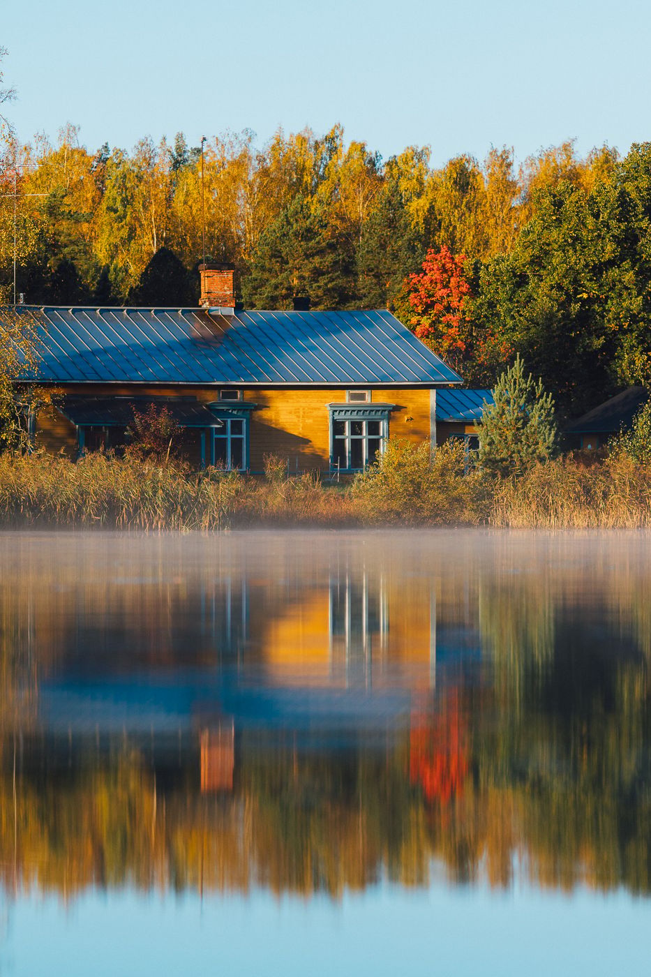 Colorful house in Porvoo, Finland