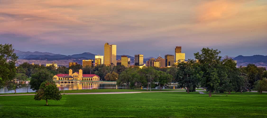 Denver Skyline at Sunrise
