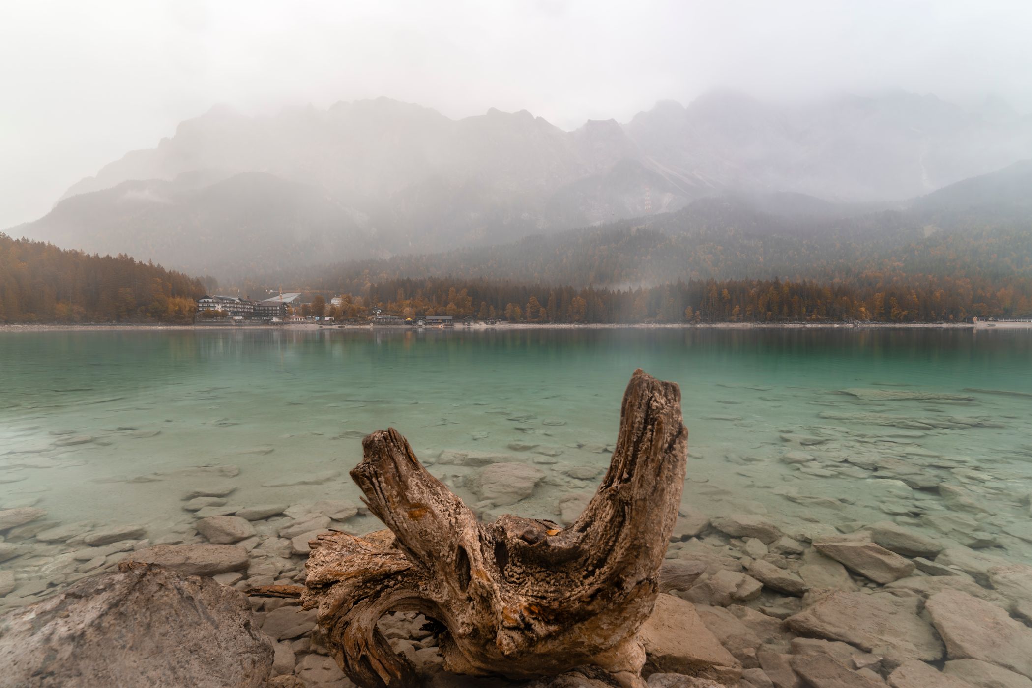 Eibsee and Zugspitze, Germany