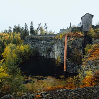 Former slate quarry, Lehesten, Germany