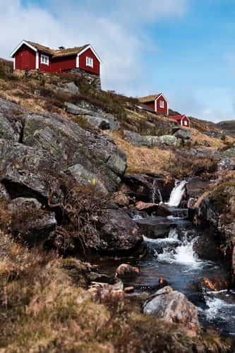 Fossane - Typical norwegian houses
