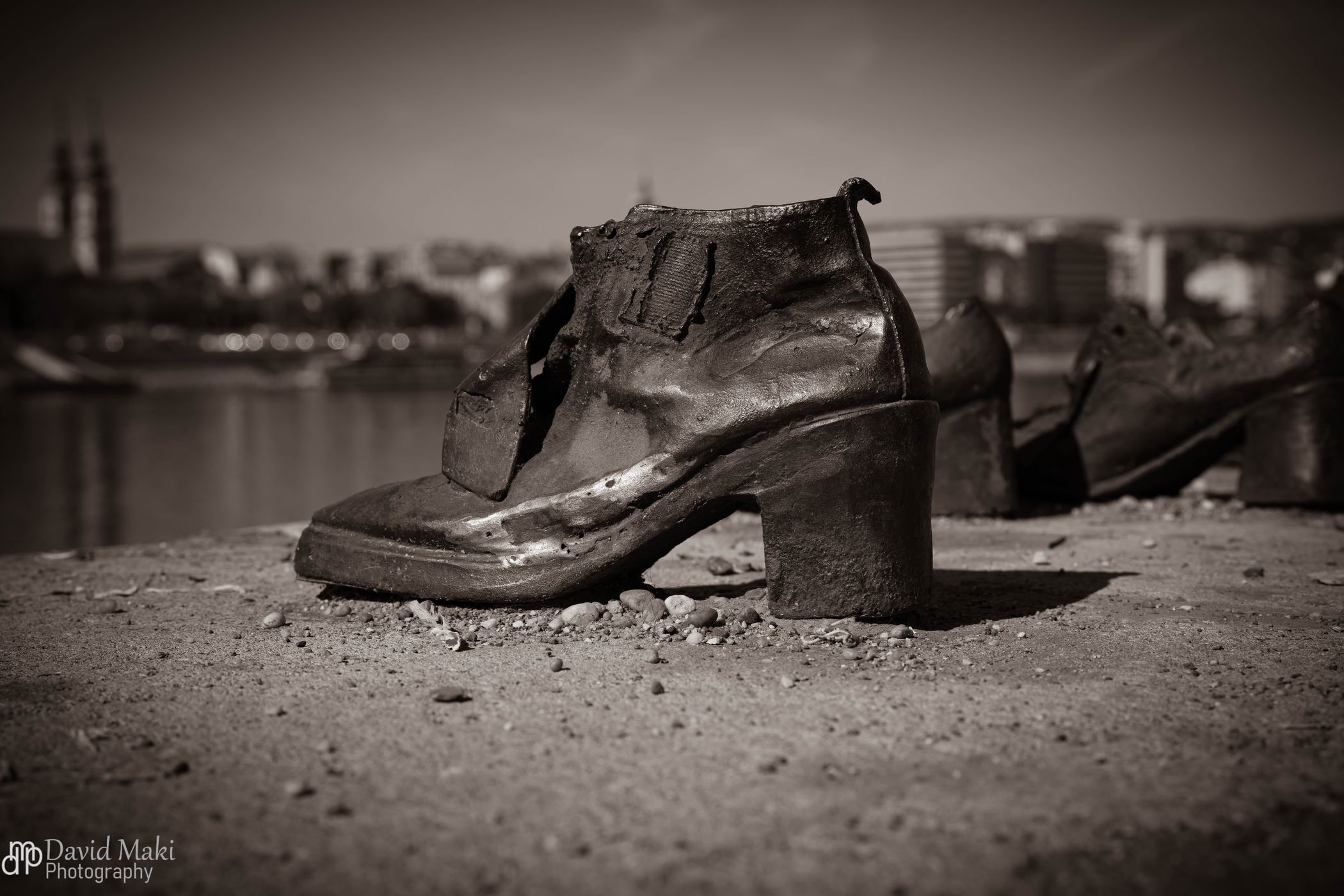 Holocaust monument in Budapest, Hungary