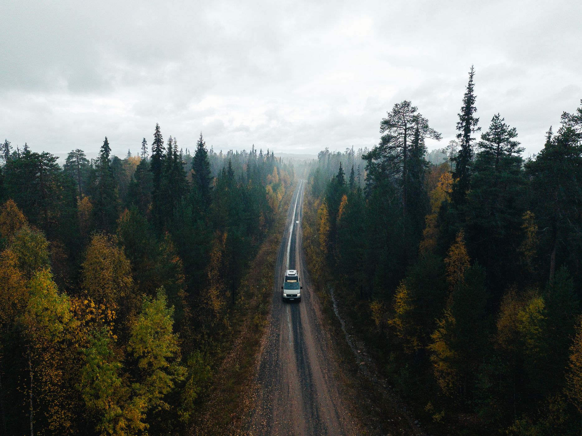 In the middle of Nowhere near Ruka, Finland