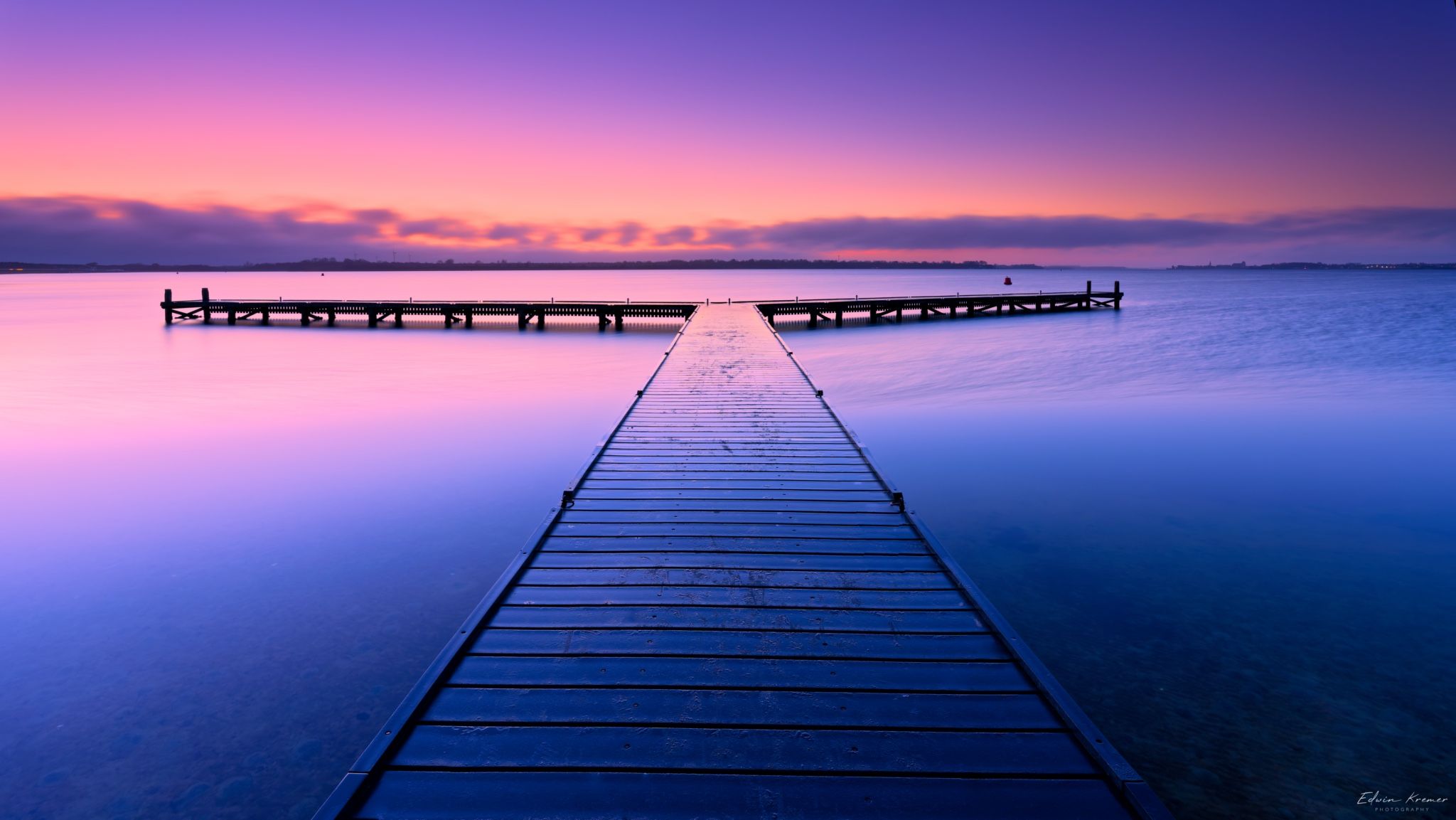 Jetty in Veerse Meer, Breezand, Netherlands, Netherlands