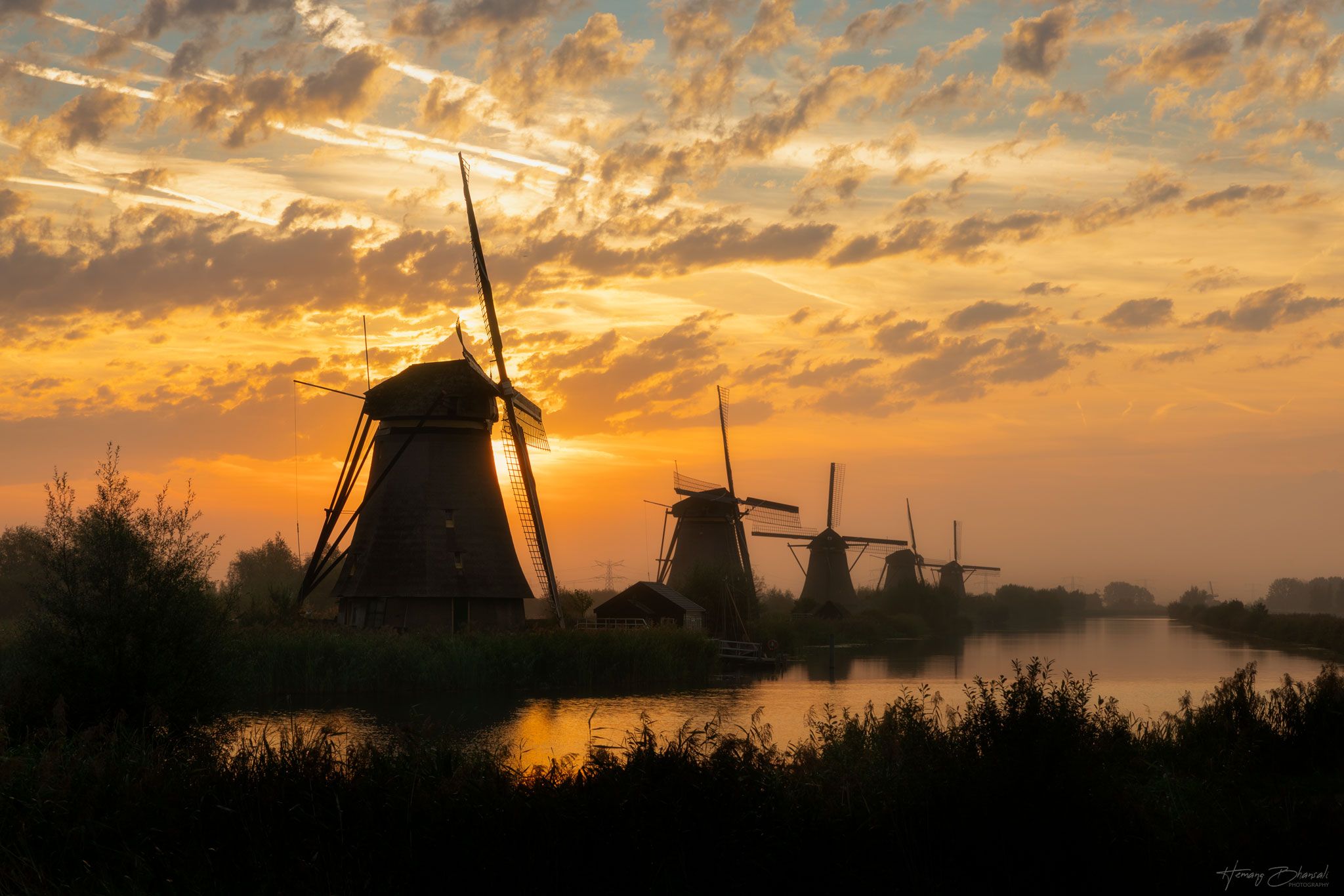 Kinderdijk Sunrise, Netherlands
