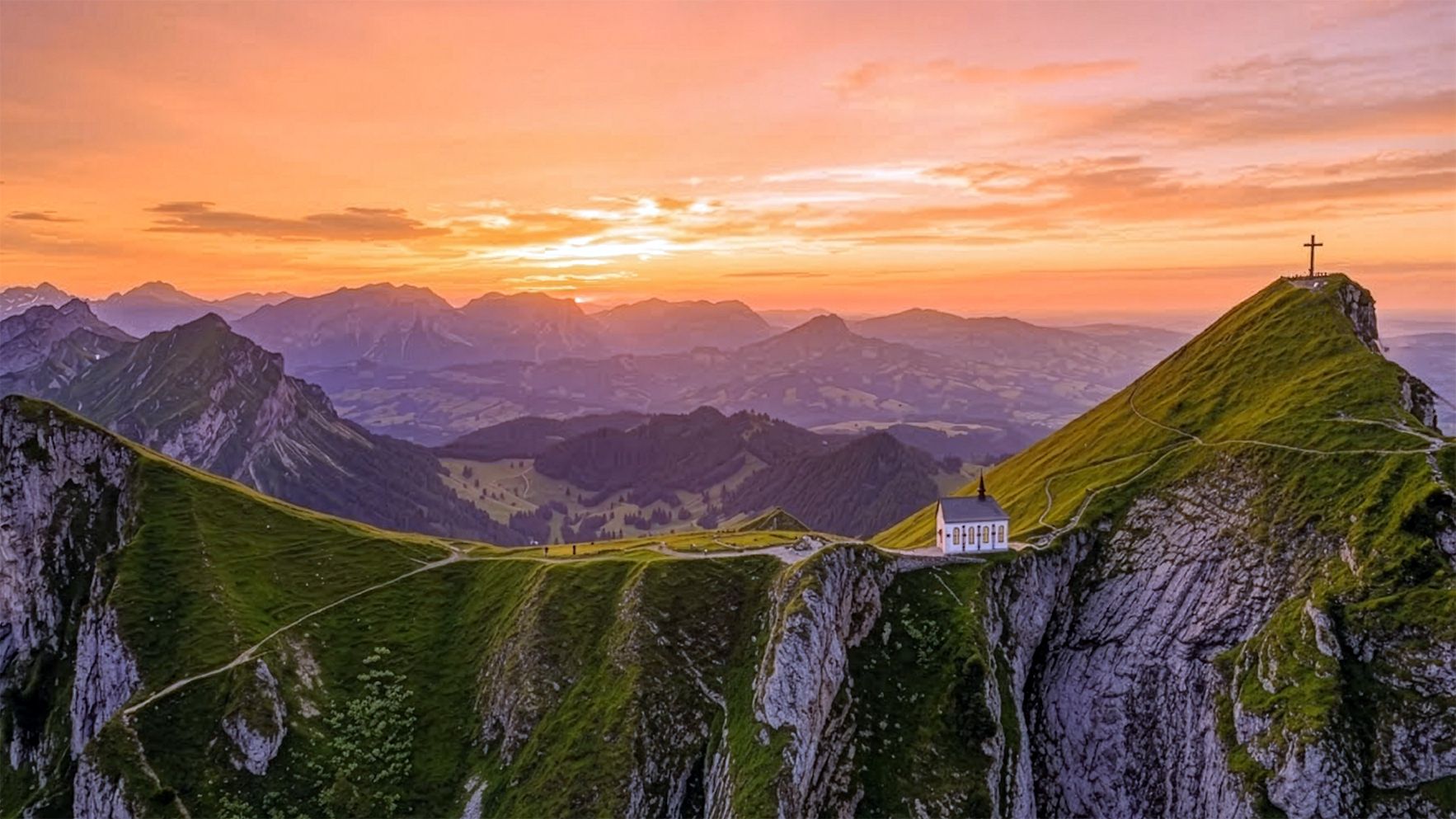 Klimsenhorn Chapel near Mt. Pilatus, Switzerland