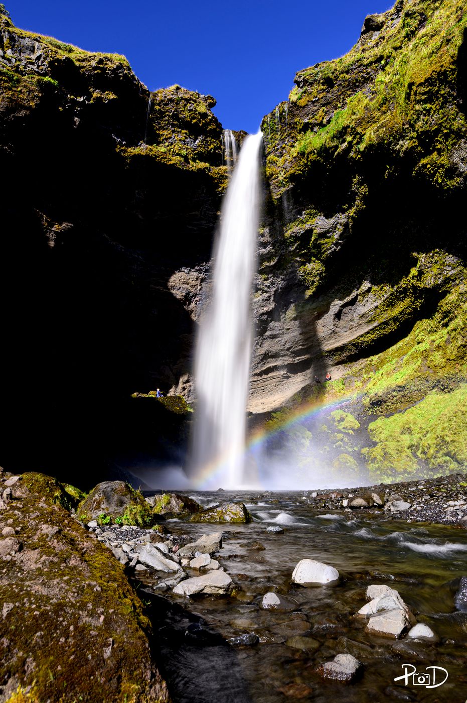 Kvernufoss, the hidden waterfall near Skógafoss, Iceland