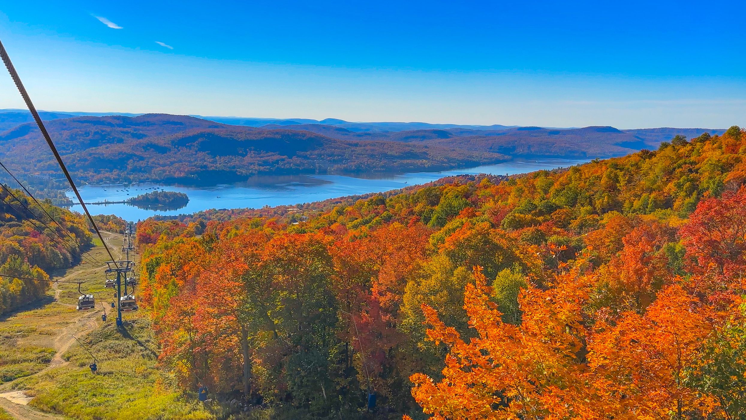 Lac Tremblant from Mont Tremblant, Canada