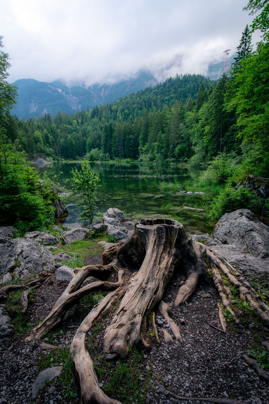 Lake Frillensee near Eibsee, Germany