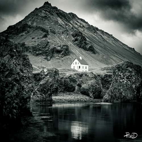 Lonely House in Arnarstapi
