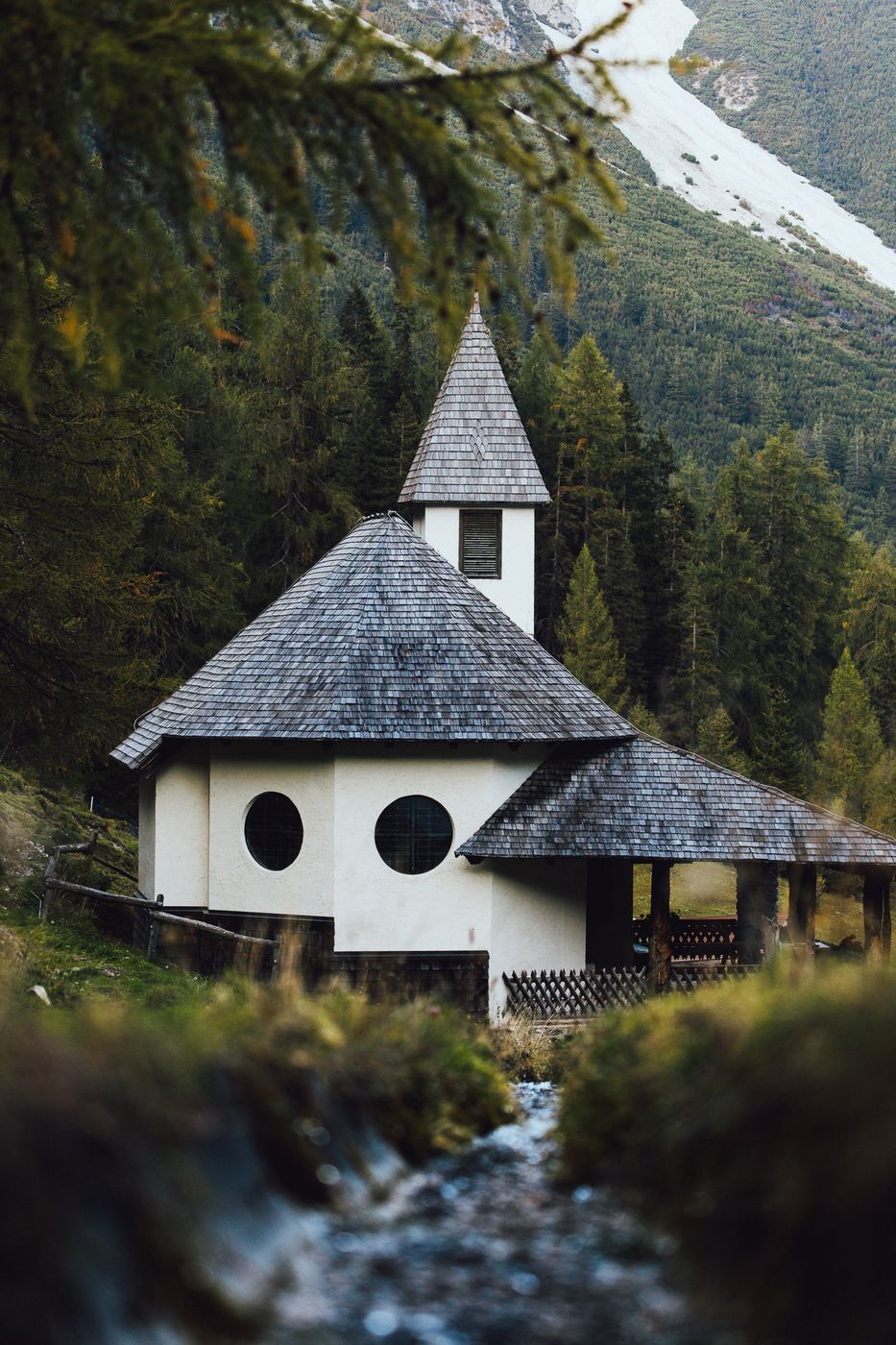 Mountain chuch Schlickeralm, Stubaital, Austria