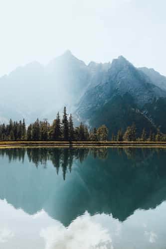 Mountain Reflections at Serlesbahnen reservoir