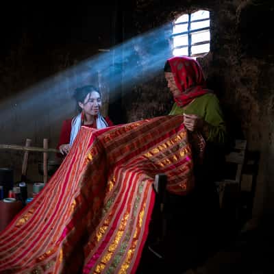 My Nghiep Cham Brocade Weaving Village, Vietnam