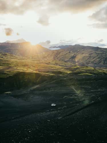 Nearby mountain at Emstrur Hut, Laugavegur Trail