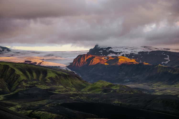 Nearby mountain at Emstrur Hut, Laugavegur Trail