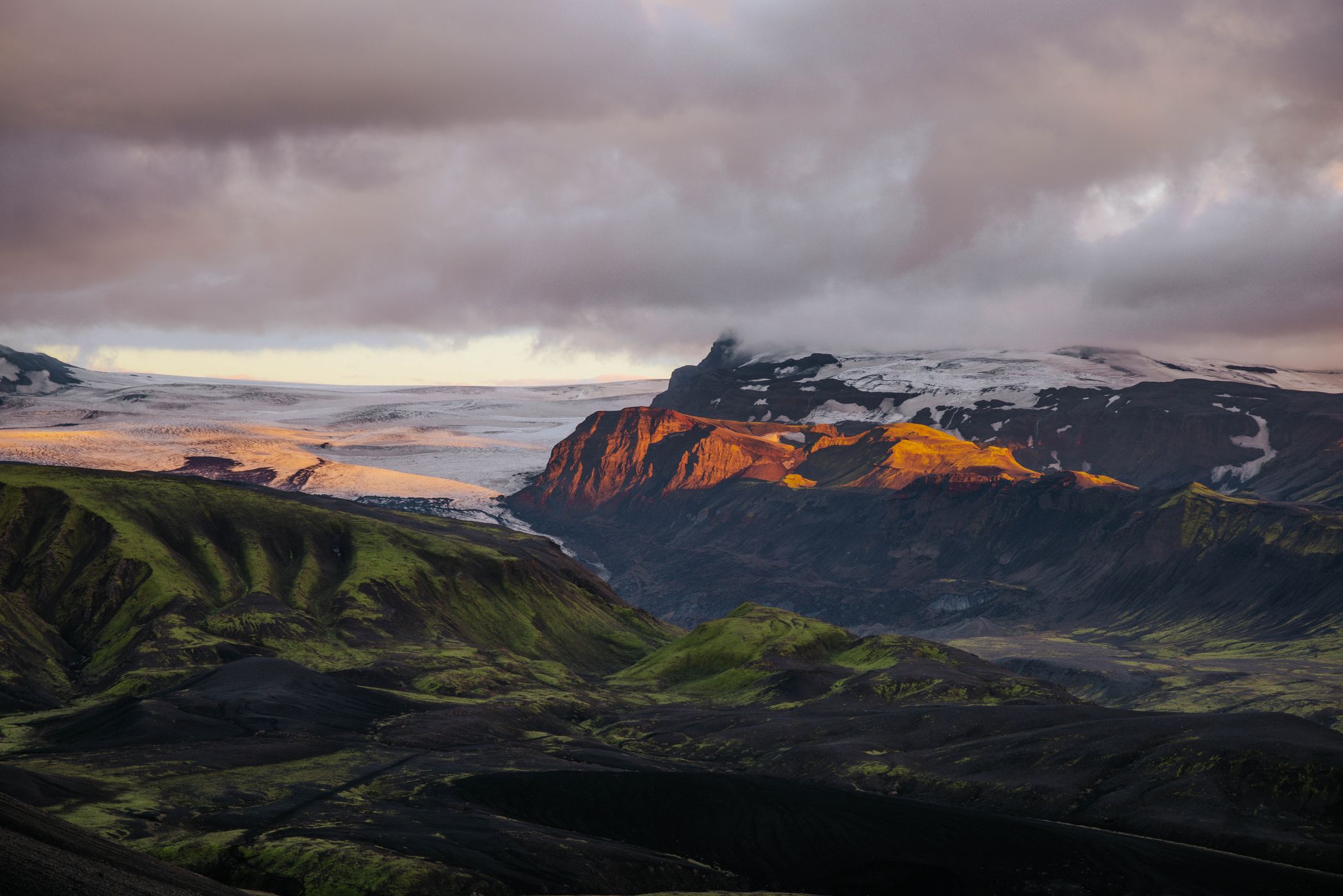 Nearby mountain at Emstrur Hut, Laugavegur Trail, Iceland