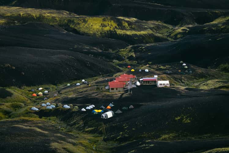 Nearby mountain at Emstrur Hut, Laugavegur Trail