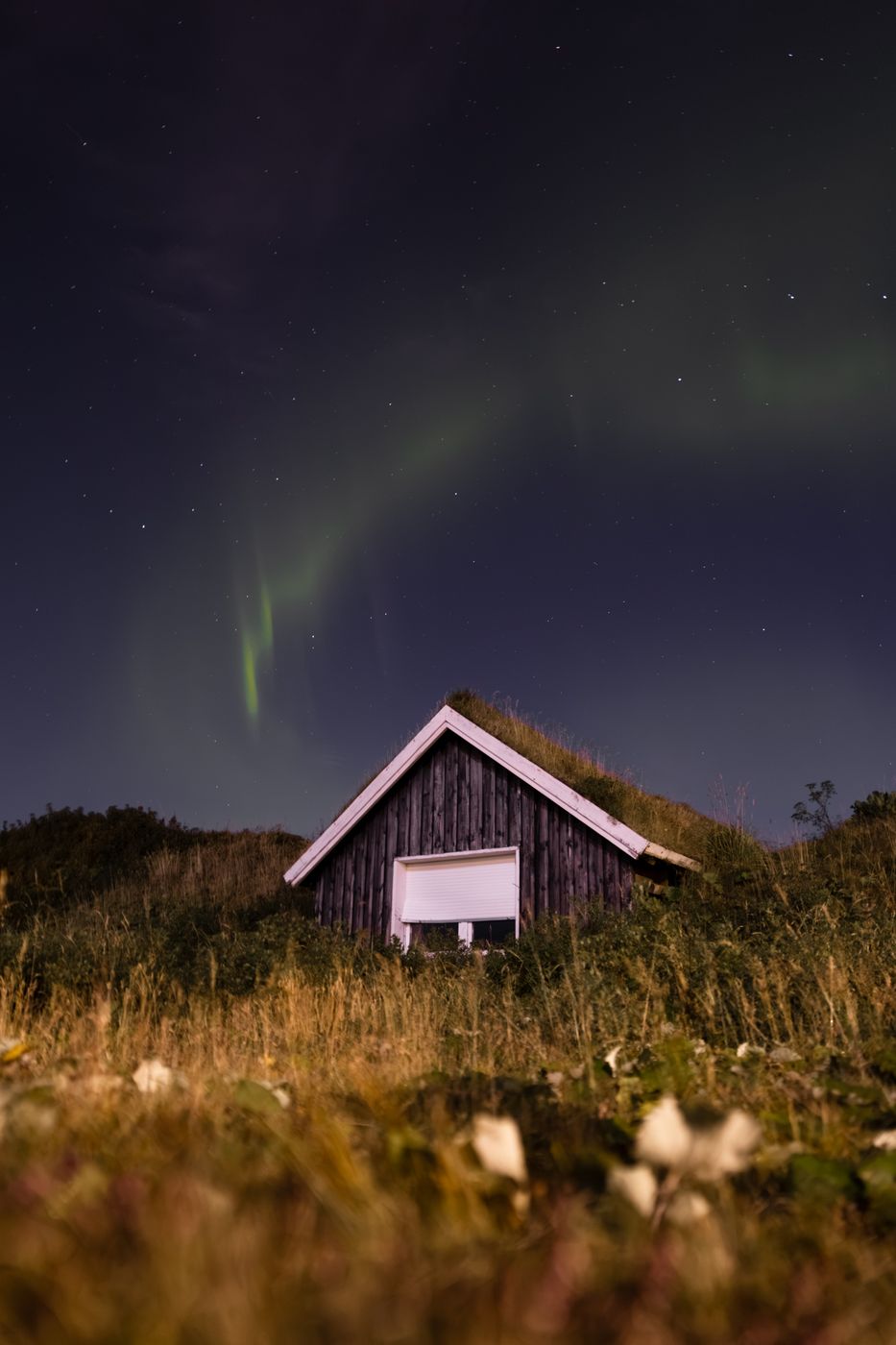 Old house near Njarðvík, West Iceland, Iceland