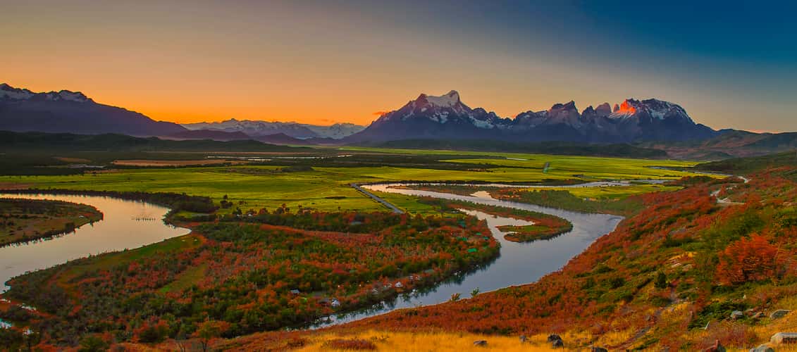 Patagonia, Chile, Torres del Paine, Rio Serrano