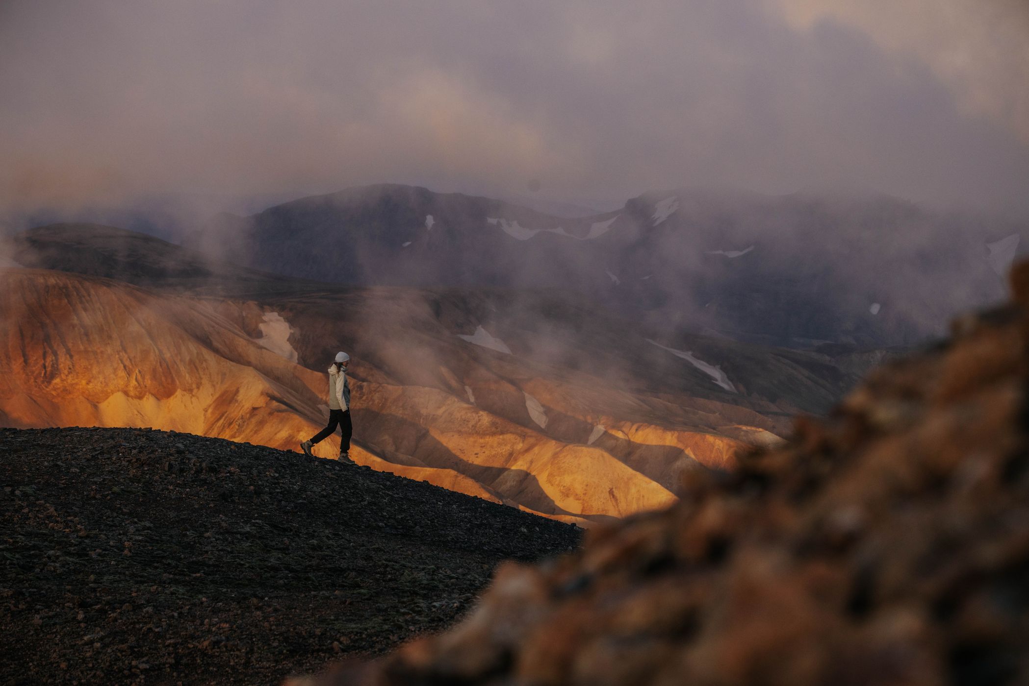 Peak near Hrafntinnusker hut, Laugavegur, Iceland